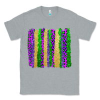 Heather Grey mardi gras brushstrokes Classic Tee - AdoDesignShop