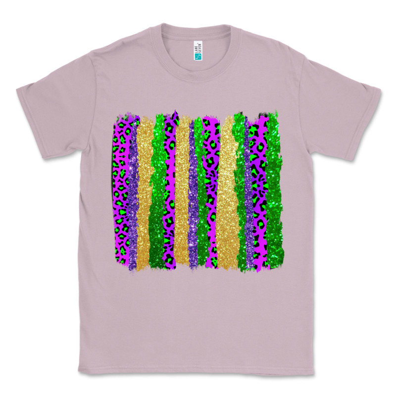 Mardi Gras Brushstrokes Classic Tee by AdoDesignShop | Teevron