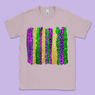 Mardi Gras Brushstrokes Classic Tee Designed By Adodesignshop