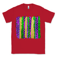 Red mardi gras brushstrokes Classic Tee - AdoDesignShop