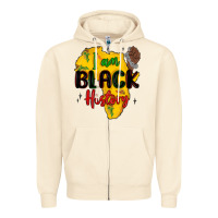 Sandshell i am black history Zipper Hoodie - MaliasSmallBusiness