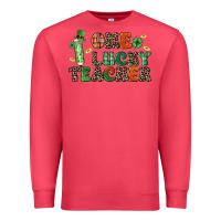 Cardinal one lucky teacher Premium Sweatshirt - LillyAllenDesigns