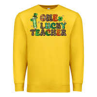Lemon one lucky teacher Premium Sweatshirt - LillyAllenDesigns