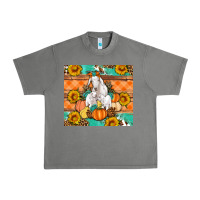 Goat Family Fall Pumpkins Gemstone Urban Heavy Tee | Teevron
