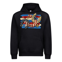 Black 4th of july horseshoe Urban Hoodie - CowGirlArtShop