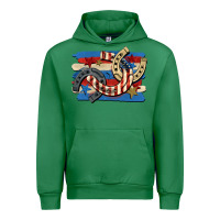 Emerald 4th of july horseshoe Urban Hoodie - CowGirlArtShop
