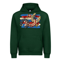 Forest Green 4th of july horseshoe Urban Hoodie - CowGirlArtShop