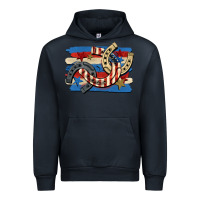 Navy 4th of july horseshoe Urban Hoodie - CowGirlArtShop