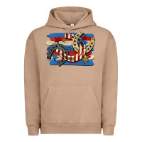 Pigment Burro 4th of july horseshoe Urban Hoodie - CowGirlArtShop