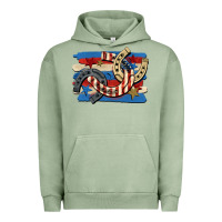 Pigment Oil Green 4th of july horseshoe Urban Hoodie - CowGirlArtShop