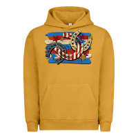 Pigment Peanut Butter 4th of july horseshoe Urban Hoodie - CowGirlArtShop