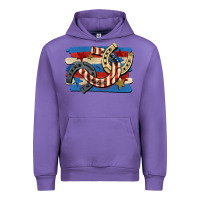 Tulip 4th of july horseshoe Urban Hoodie - CowGirlArtShop