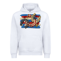 White 4th of july horseshoe Urban Hoodie - CowGirlArtShop