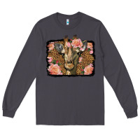 Smoke Western Floral Giraffe Long Sleeve Tee - LillyAllenDesigns