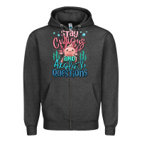 Charcoal Heather stay curious and axolotl questions Zipper Hoodie - MaliasSmallBusiness