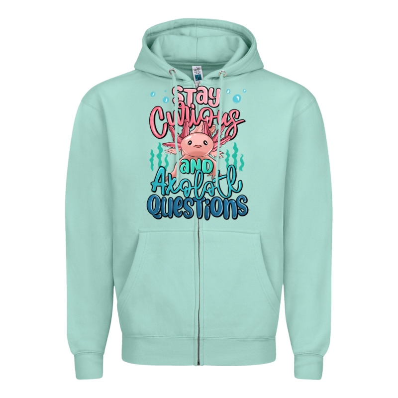 Stay Curious And Axolotl Questions Zipper Hoodie by MaliasSmallBusiness | Teevron