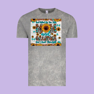God Gifted Me Two Titles Mom And Grandma And I Rock Them Both Vintage Tee Designed By Jahusdesignshop