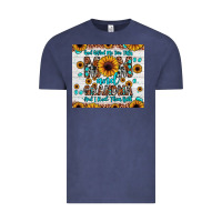 Vintage Denim god gifted me two titles mom and grandma and i rock them both Vintage Tee - JahusDesignShop
