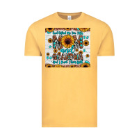 Vintage Mustard god gifted me two titles mom and grandma and i rock them both Vintage Tee - JahusDesignShop