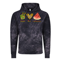 Cloud Black peace love watermelon Vintage Hoodie - JahusDesignShop
