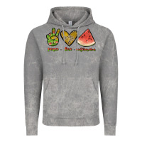 Cloud Rock peace love watermelon Vintage Hoodie - JahusDesignShop