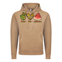 Vintage Coffee peace love watermelon Vintage Hoodie - JahusDesignShop