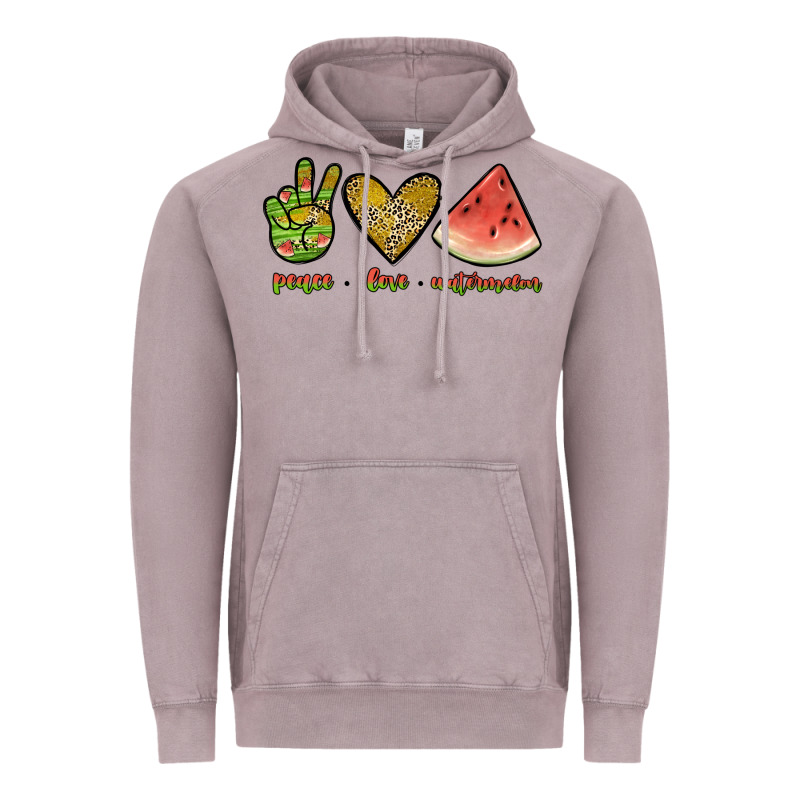 Peace Love Watermelon Vintage Hoodie by JahusDesignShop | Teevron