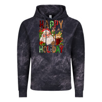 Cloud Black happy holiday santa claus christmas Vintage Hoodie - FaDigitalArtStudio