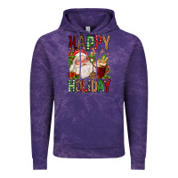 Cloud Purple happy holiday santa claus christmas Vintage Hoodie - FaDigitalArtStudio