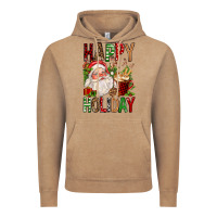 Vintage Coffee happy holiday santa claus christmas Vintage Hoodie - FaDigitalArtStudio