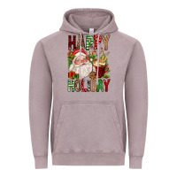 Vintage Zinc happy holiday santa claus christmas Vintage Hoodie - FaDigitalArtStudio