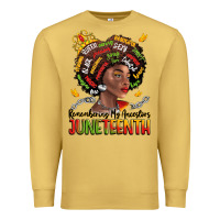 Antique Gold remembering my ancestors juneteenth Premium Sweatshirt - LillyAllenDesigns