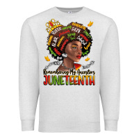 Oatmeal Heather remembering my ancestors juneteenth Premium Sweatshirt - LillyAllenDesigns