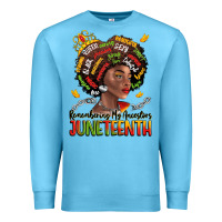 Ocean Blue remembering my ancestors juneteenth Premium Sweatshirt - LillyAllenDesigns