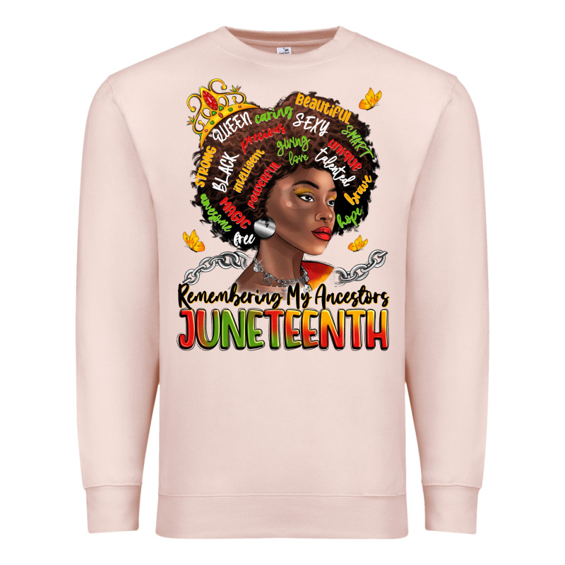 Remembering My Ancestors Juneteenth Premium Sweatshirt by LillyAllenDesigns | Teevron