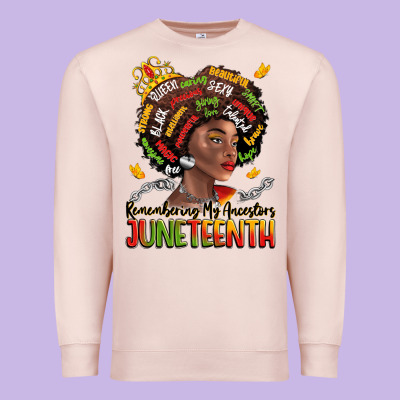 Remembering My Ancestors Juneteenth Premium Sweatshirt Designed By Lillyallendesigns
