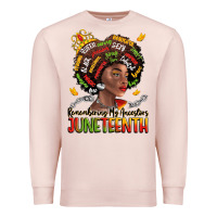 Pale Pink remembering my ancestors juneteenth Premium Sweatshirt - LillyAllenDesigns