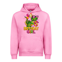 Fuchsia Pink 6th birthday girl t rex pink Urban Hoodie - CowGirlArtShop