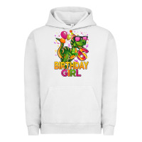 Pigment Lunar Rock 6th birthday girl t rex pink Urban Hoodie - CowGirlArtShop