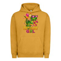 6th Birthday Girl T Rex Pink Urban Hoodie | Teevron