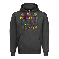 Charcoal Heather i have boundary issues Zipper Hoodie - MaliasSmallBusiness