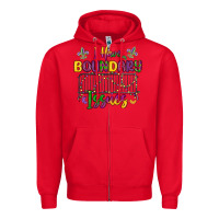 Red i have boundary issues Zipper Hoodie - MaliasSmallBusiness