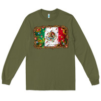 Army Green Christmas lights Mexican flag Long Sleeve Tee - Jasminsmagicworld
