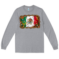 Heather Grey Christmas lights Mexican flag Long Sleeve Tee - Jasminsmagicworld
