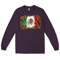 Plum Christmas lights Mexican flag Long Sleeve Tee - Jasminsmagicworld