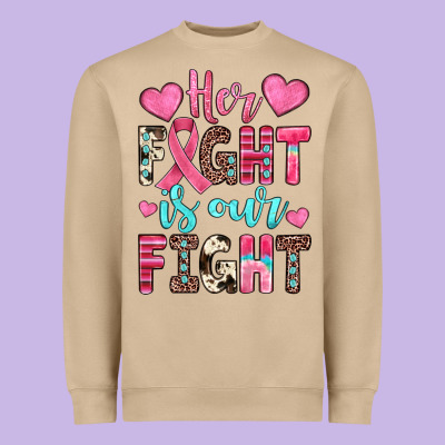 Her Fight Is Our Fight Heavyweight Sweatshirt Designed By Jahusdesignshop