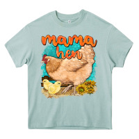 Arona mama hen with sunflowers Heavy Core Tee - texasbilliewilder