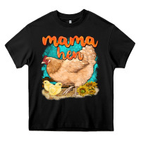 Black mama hen with sunflowers Heavy Core Tee - texasbilliewilder