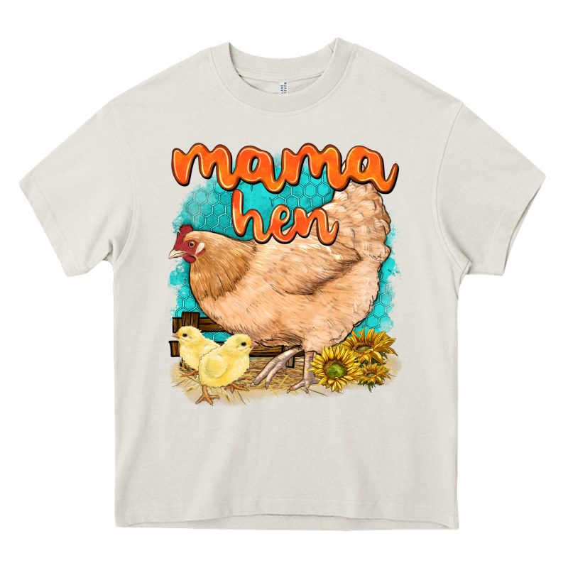 Mama Hen With Sunflowers Heavy Core Tee by texasbilliewilder | Teevron