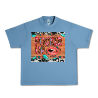 Pebble Blue pucker up Urban Heavy Tee - JahusDesignShop